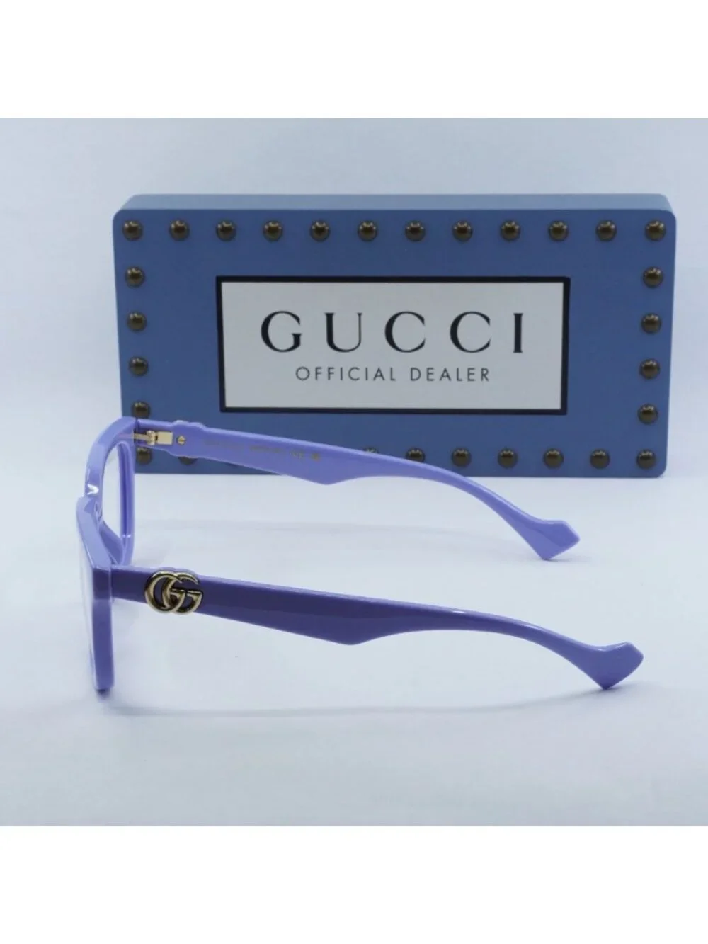 Gucci GG1536O 008 Square Eyeglasses - Lilac 53mm